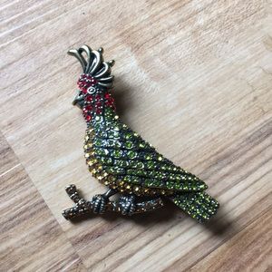 Off Park bird brooch